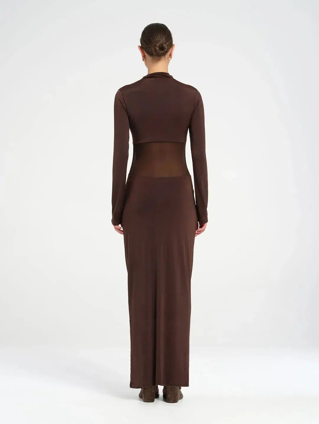 Benni Dora Maxi Dress Brown Size 8 photo 5
