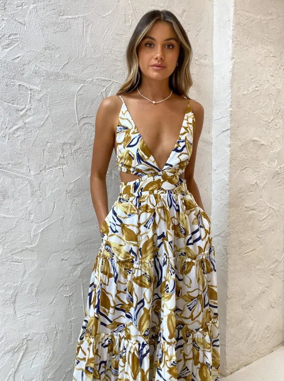 Bec & Bridge Eugenie Maxi Dress in Print Size AU 14 photo 4