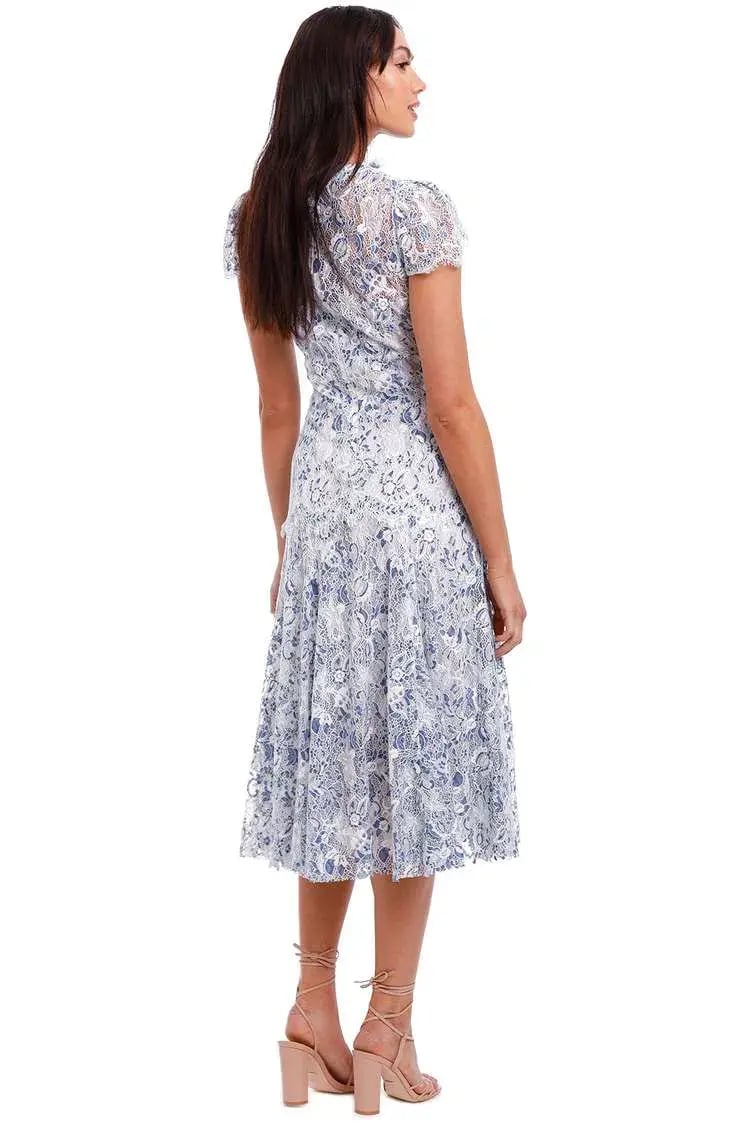 Moss and Spy Elodie Dress in Blue Size 10 photo 3
