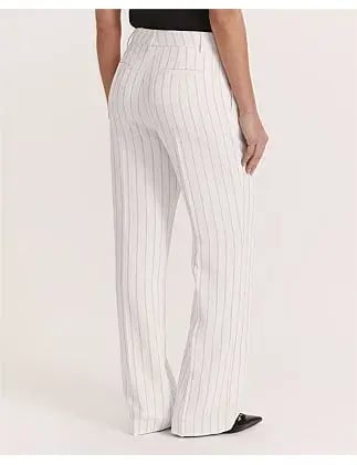 Saba Dharma Pinstripe Wide Leg Pants in White Size AU 6 photo 2