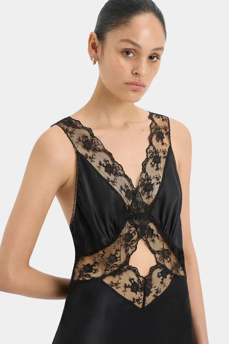 Sir the Label Aries Cut Out Gown Black Size 3 / AU 12 photo 2