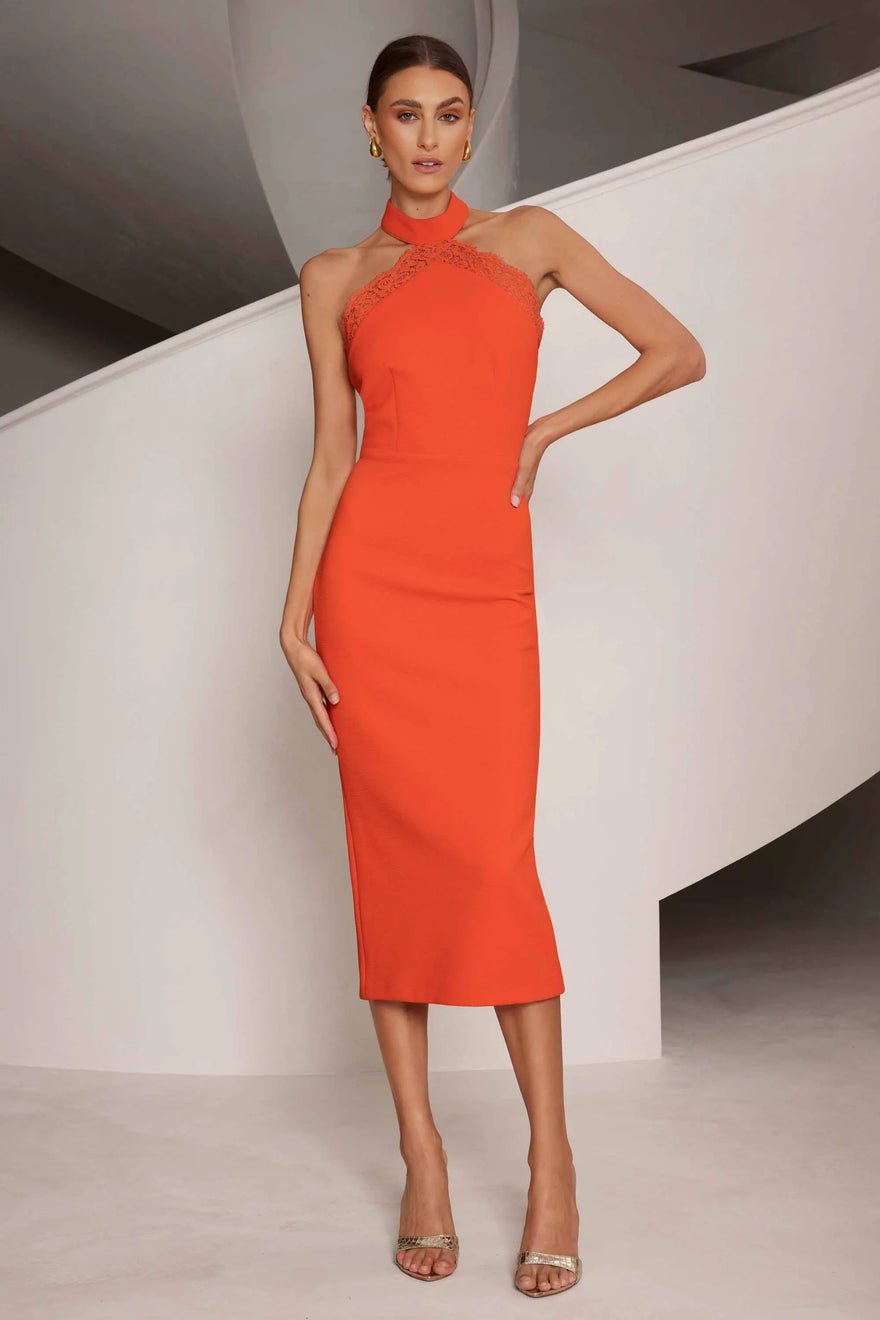 Elle Zeitoune Madeline Dress - Tangerine photo 3