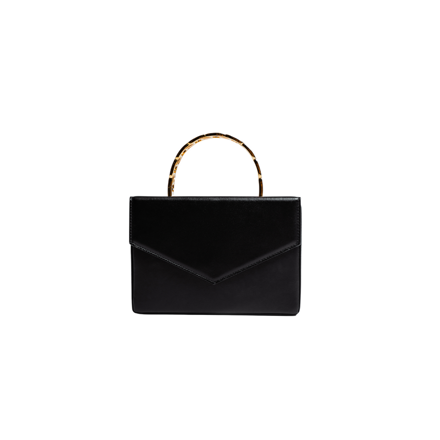 Amina Muaddi Black Pernille Chain Handle photo 3