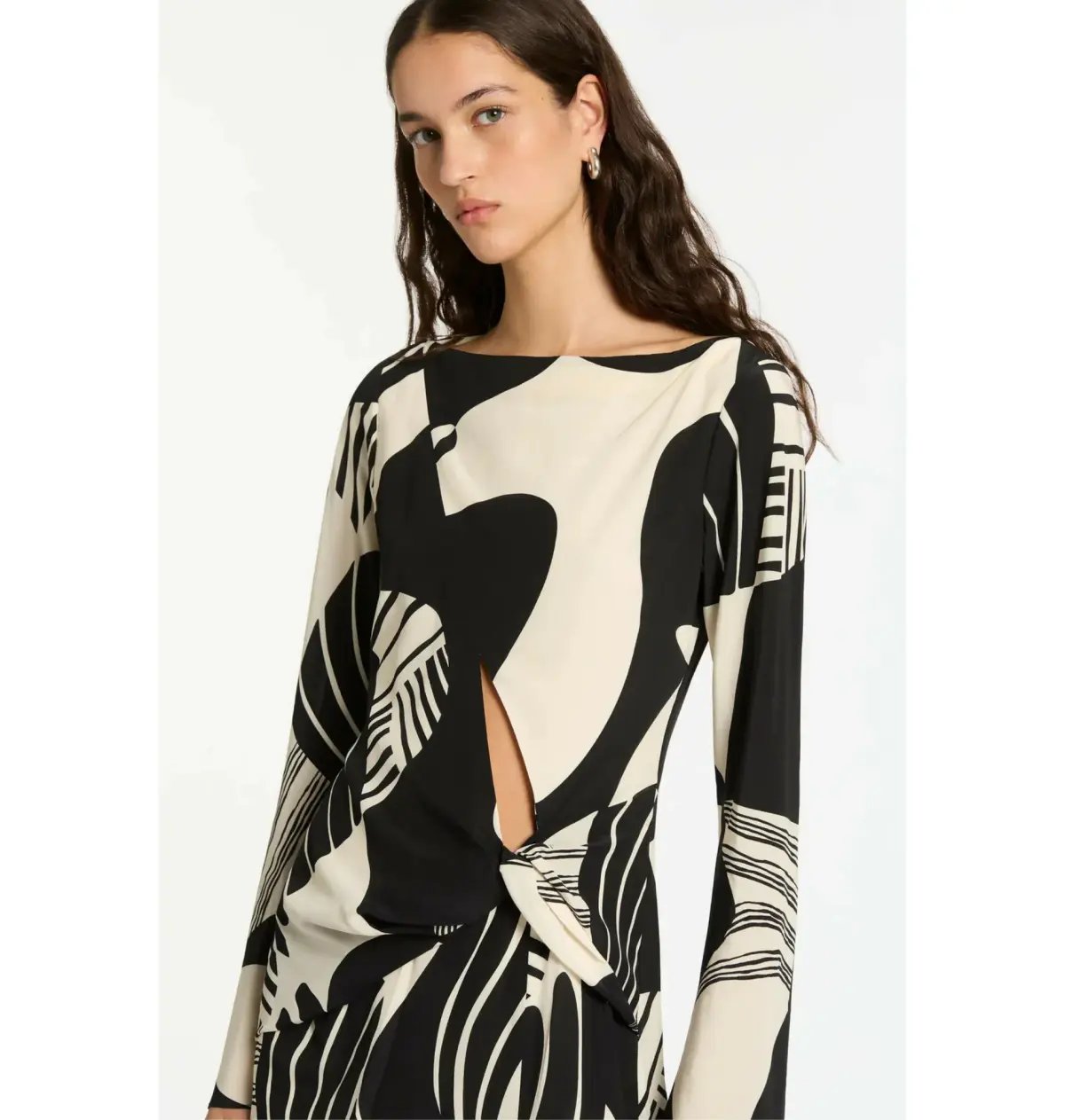 Sir the Label Realisme Twist Maxi Dress Papier Print Size 0 / AU 6 photo 2
