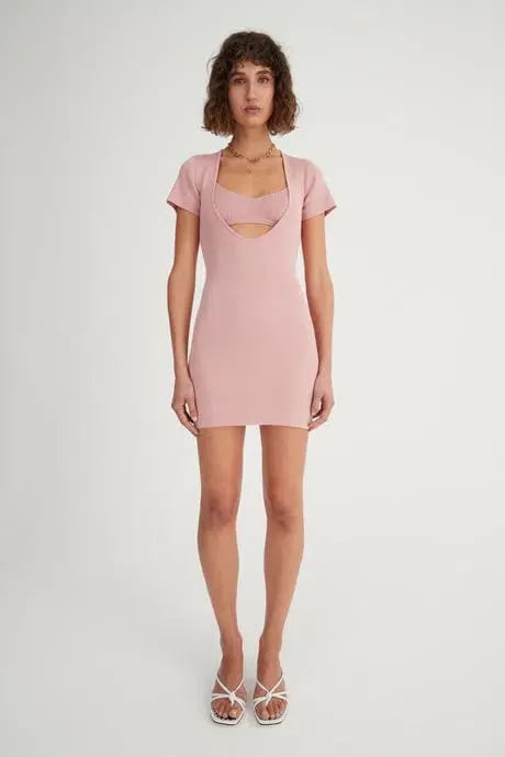 Hansen & Gretel Danique Dress Pink Size 8 photo 2