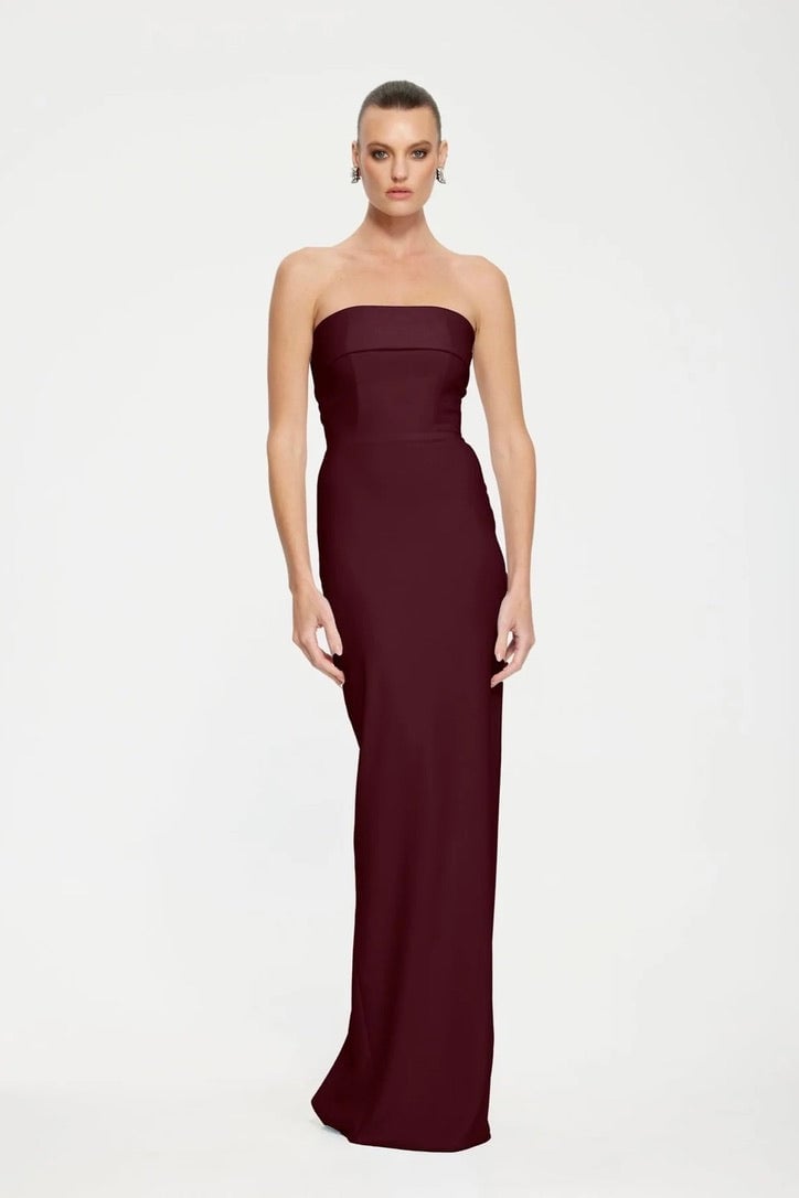 Effie Kats Monroe Gown - Wine photo 2