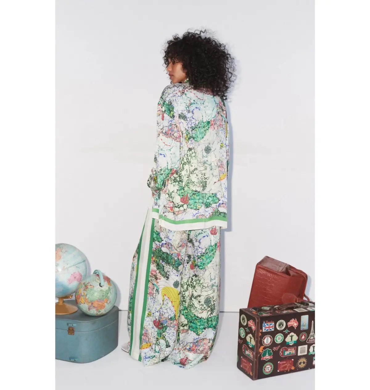 Alemais Odyssey Silk Shirt and Pant Set Multi Size AU 16 photo 5