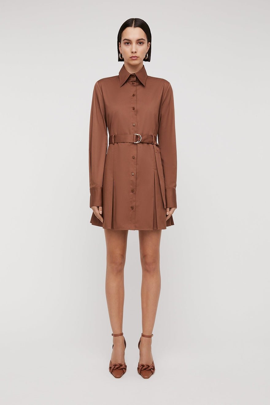 Scanlan Theodore Sateen Pleat Dress photo 3