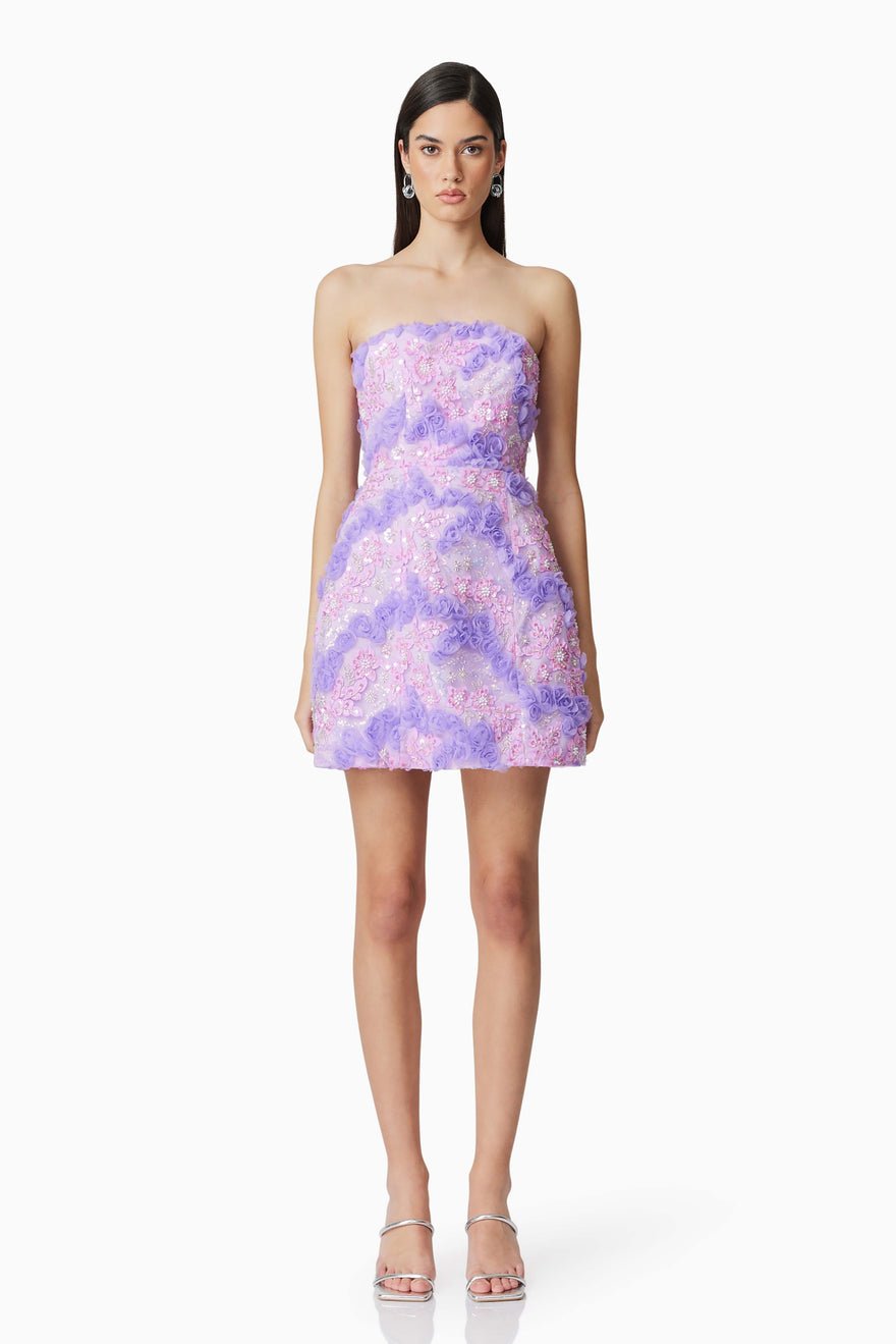 Elliatt Vonni Party Dress - Purple Multi photo 3