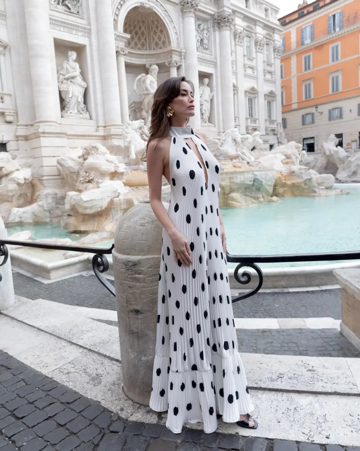 L'idee Libertie Gown in Polka Blanc Size AU 12 photo 3