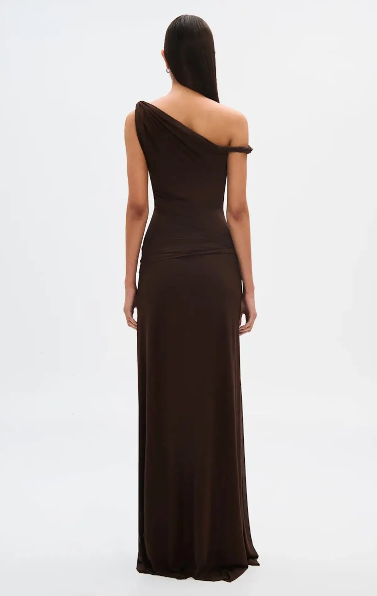 Misha Sisal Dress Maxi Espresso Size 8 photo 2