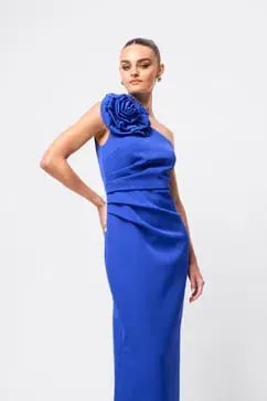 MOSSMAN DREAMSTATE MAXI DRESS / BLUE / SIZE 14 photo 5