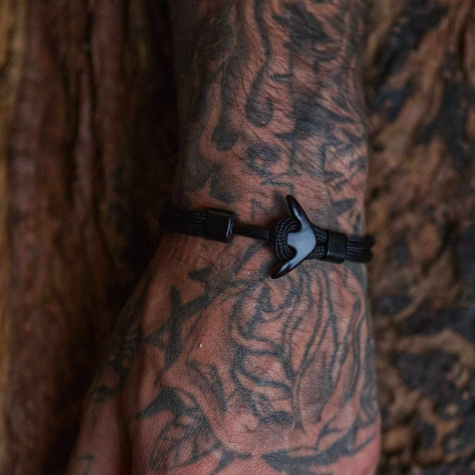 Anchor Rope Bracelet - Black photo 2