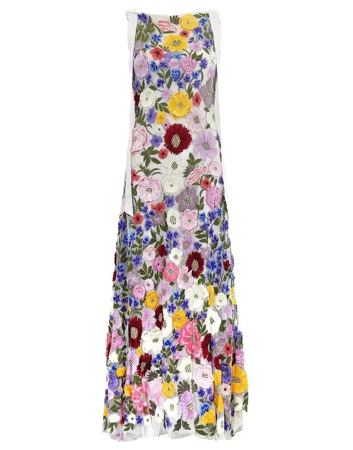 Rachel Gilbert Nya Gown Multi Floral Size 8 photo 5