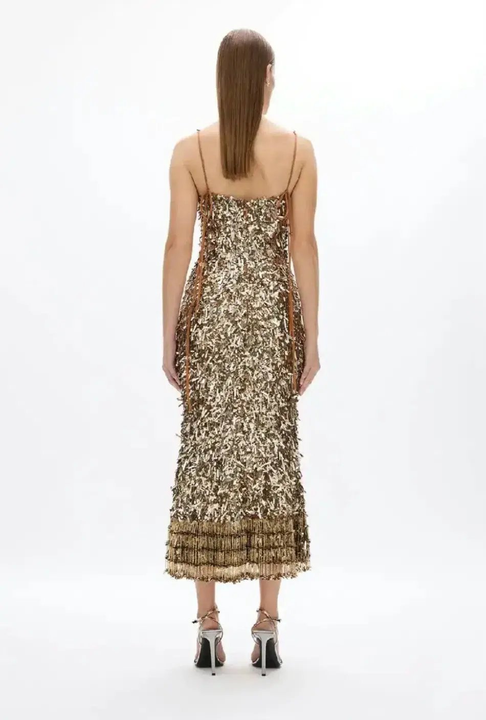 Rachel Gilbert Posie Dress Gold 3/AU12 photo 3