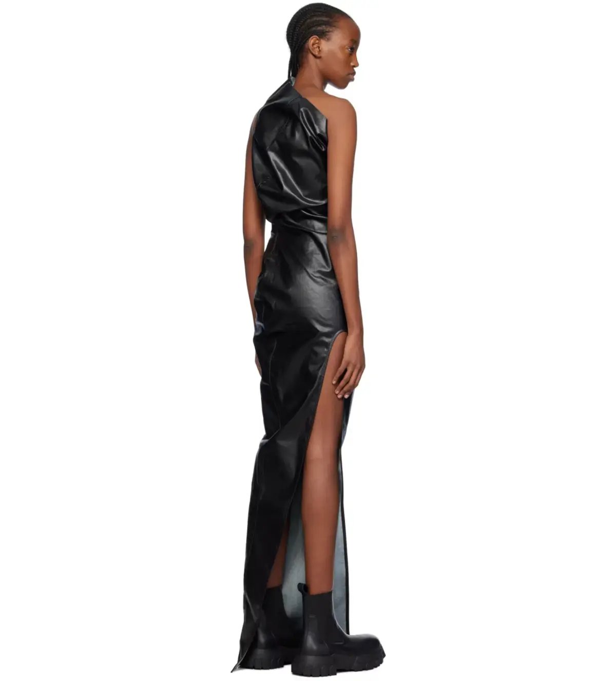Rick Owens Black Athena Gown Black Size  8 photo 5