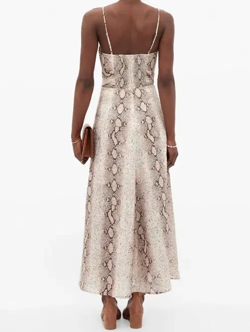Zimmermann Bellitude Python Cut Out Dress Print Size 1 / 10 photo 3