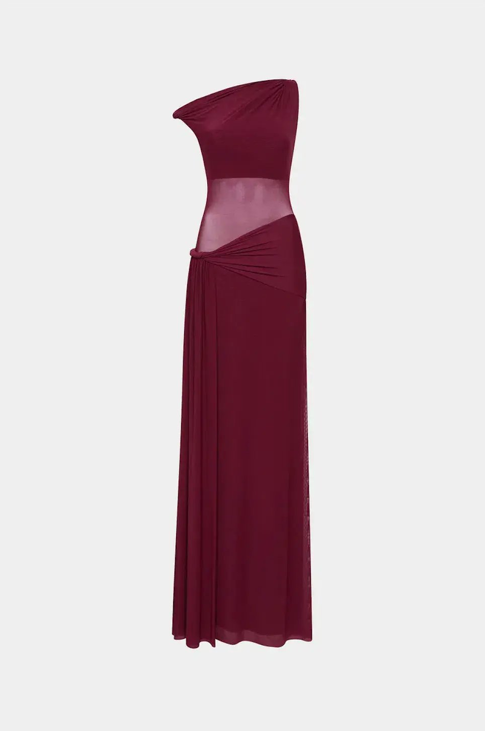 Misha The Sisal Mesh Maxi Dress in Port Size S/AU8 photo 4