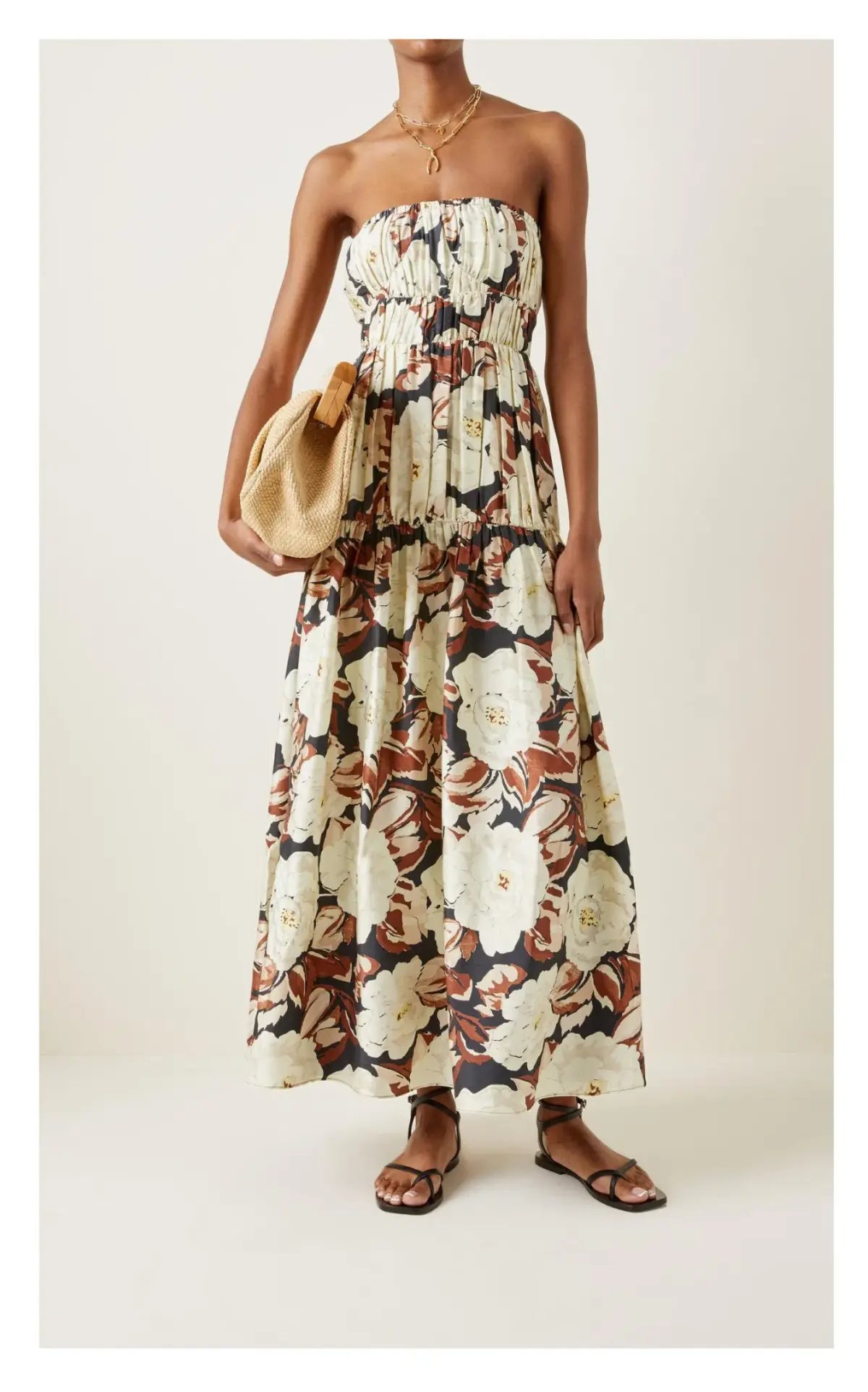 Sir The Label Vivienne Strapless Gown Floral Print Size 0/ AU 6 photo 2