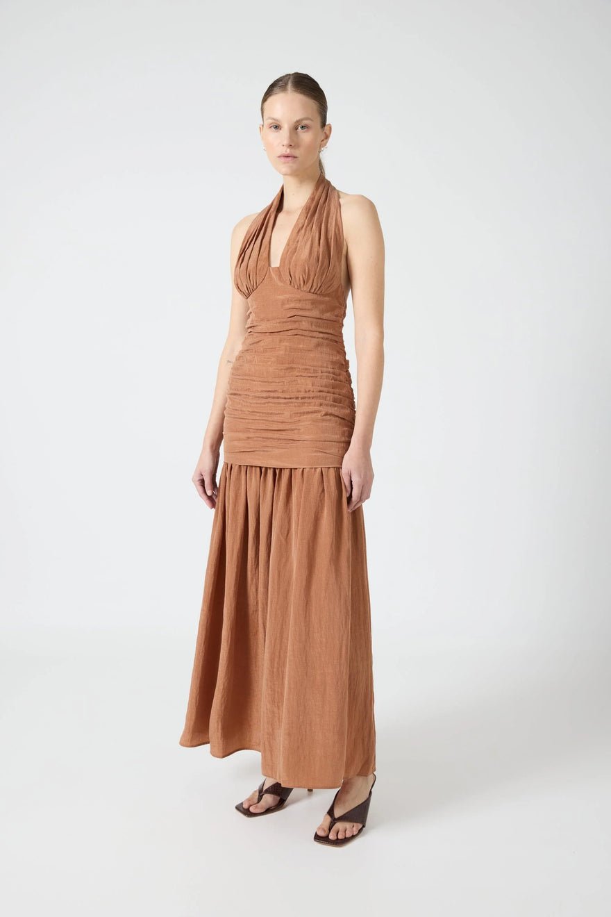 Third Form Eclipse Halter Dress - Rust photo 3