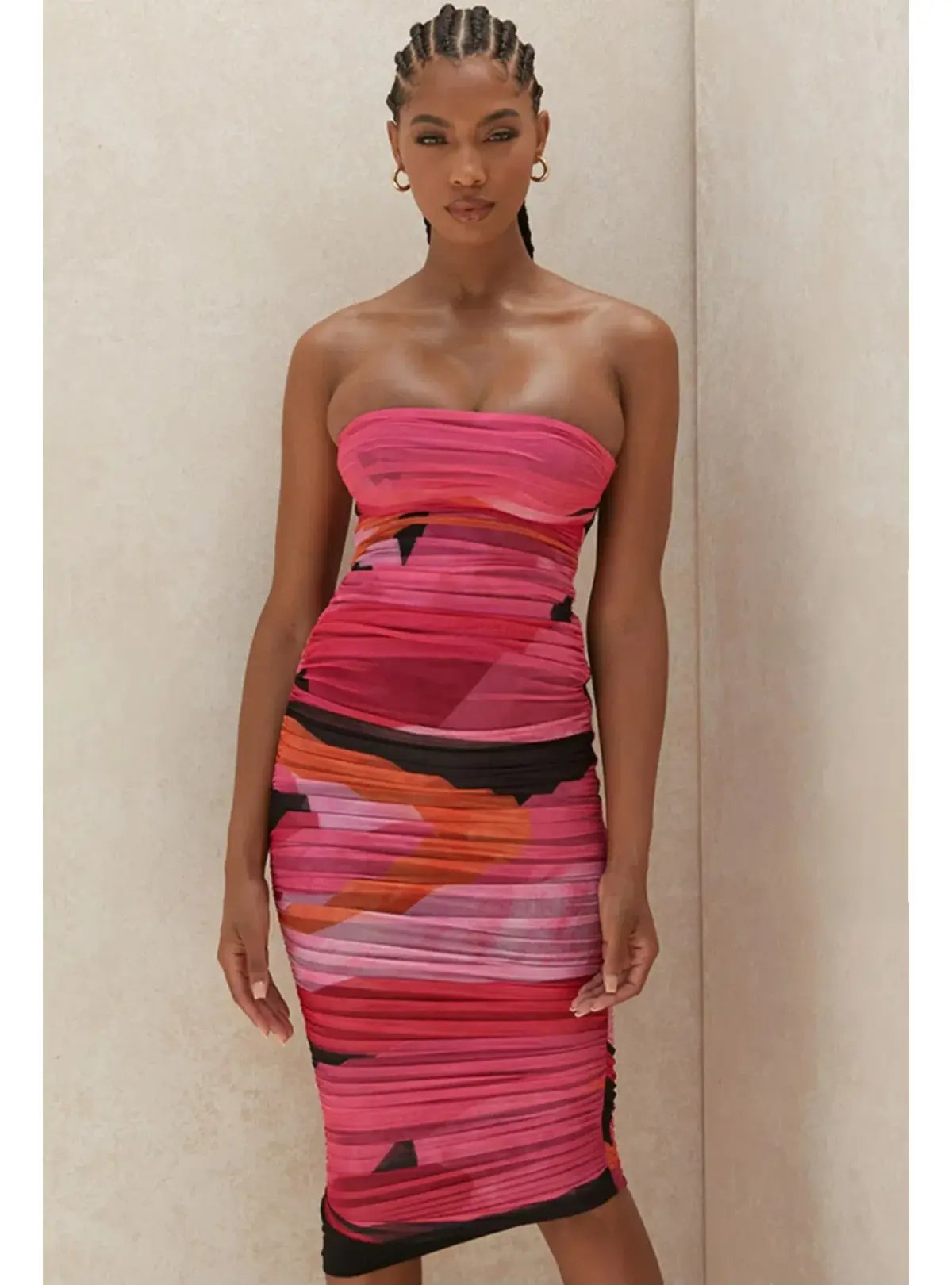 House of CB Sasha Midi Dress Multi Size M / AU 10 photo 2