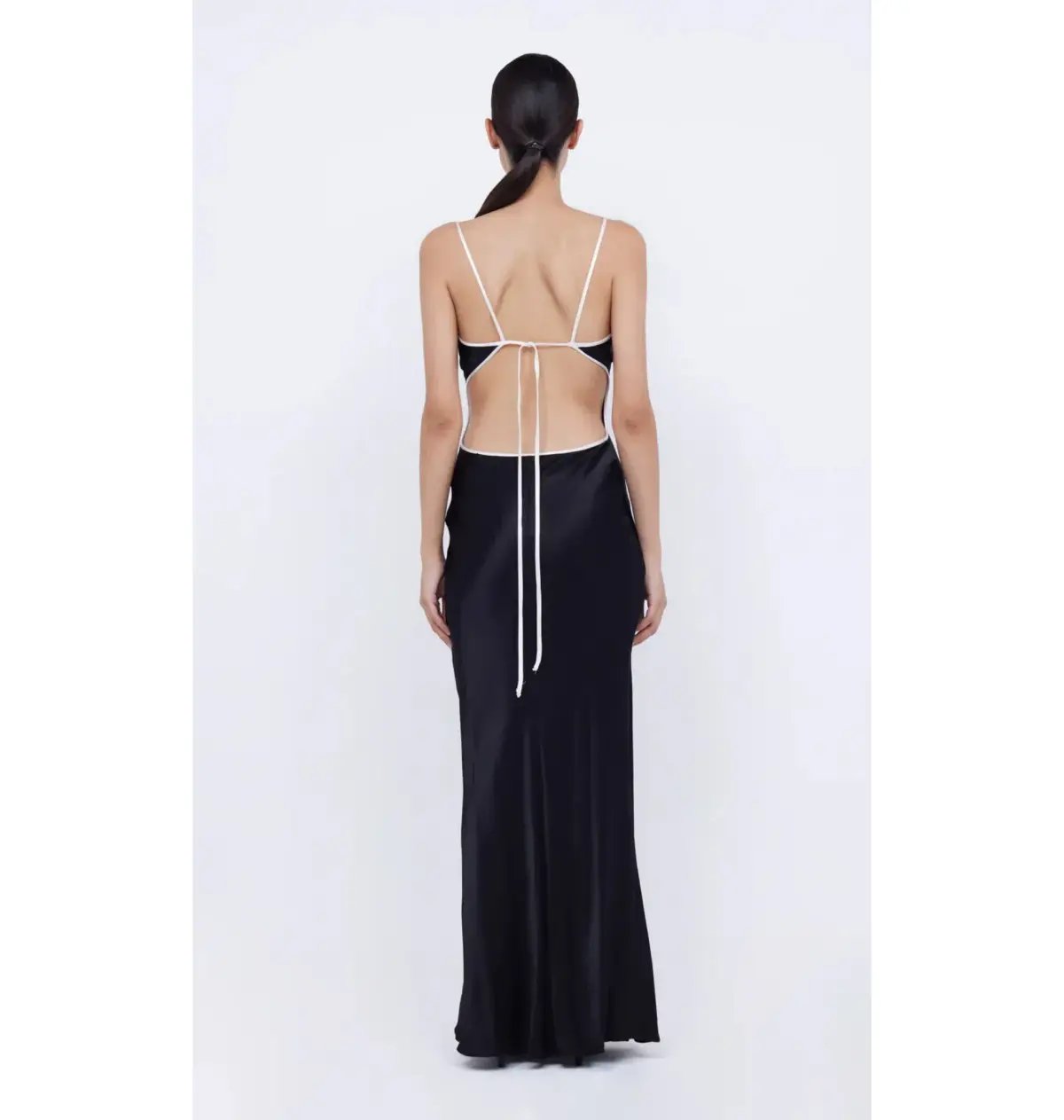 Bec & Bridge Cedar City Maxi Dress Black/Ivory Size AU 8 photo 3