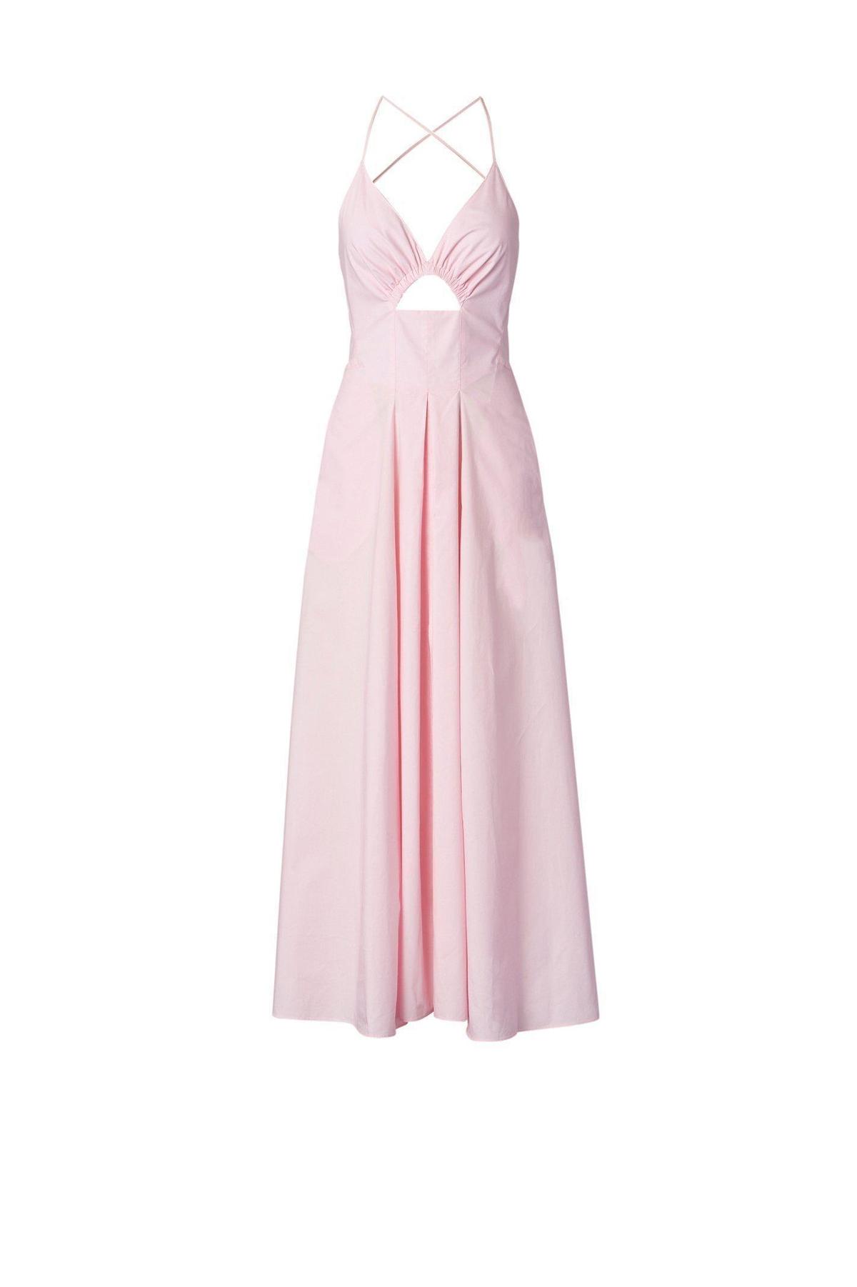 Scanlan Theodore Cotton Strappy Dress Pink Size 6 photo 7