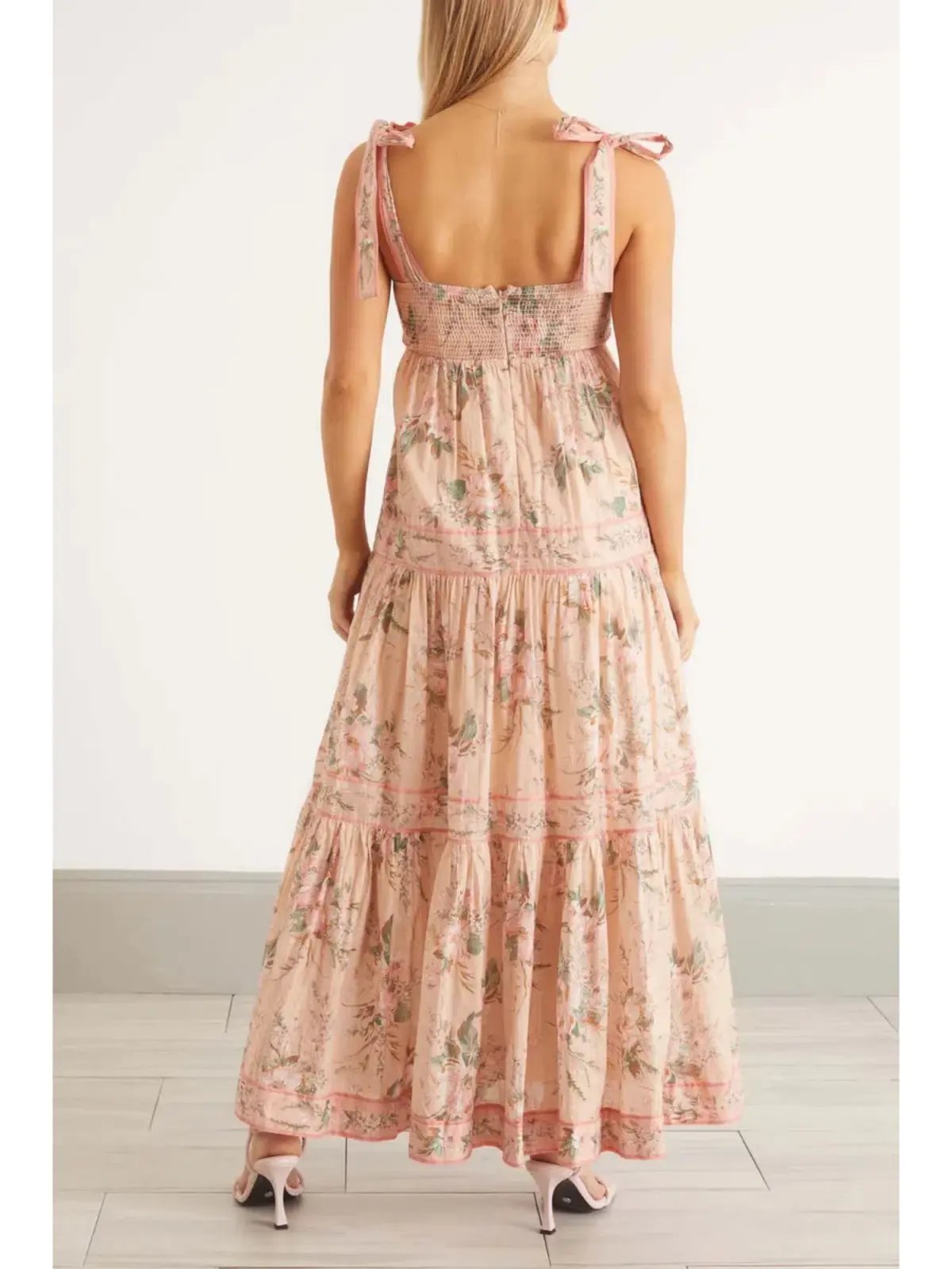 Zimmermann Moonshine Tie Shoulder Maxi Dress Floral Size 3 / AU 14 photo 2