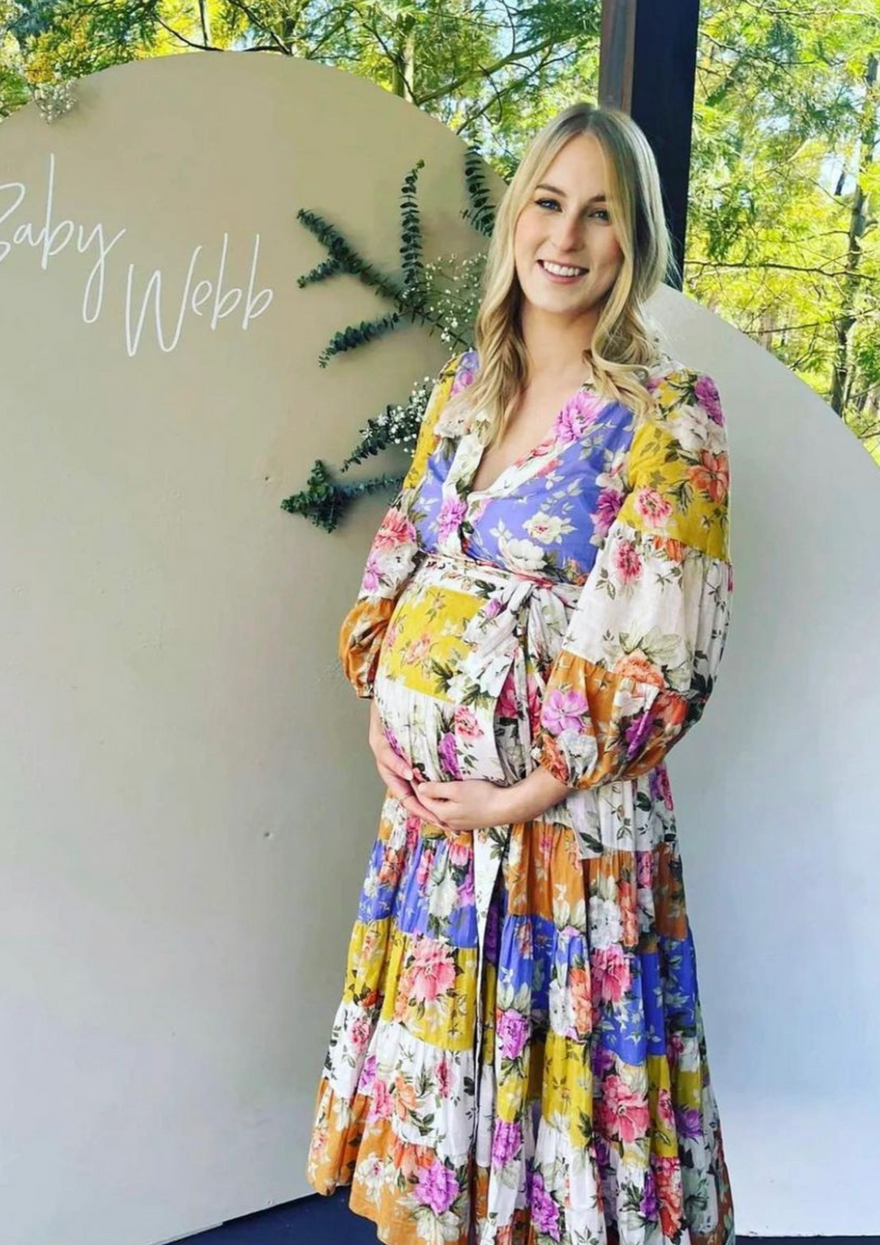 Zimmermann Pattie Wrap Midi Dress, Rainbow photo 3