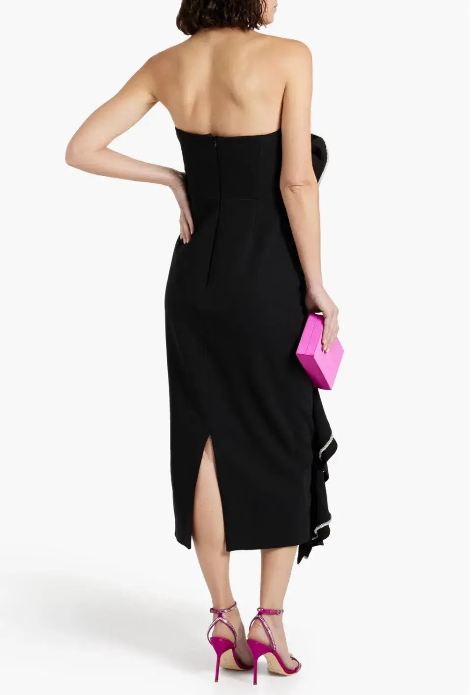 Rachel Gilbert Santiago Midi Dress Black Size 2 / AU 10 photo 2