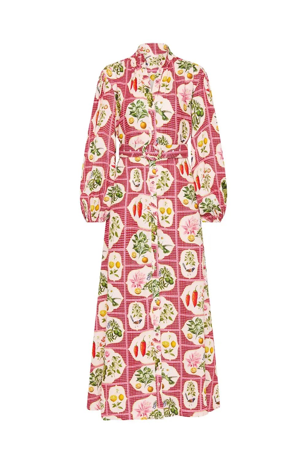 Palm Noosa Noddy Shirt Dress Pink Citrus Tile Size AU 10 photo 2