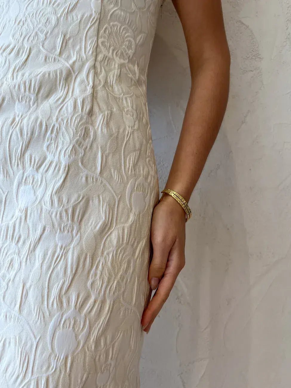 Sir the Label Etienne Column Gown Cream Size 8 photo 5