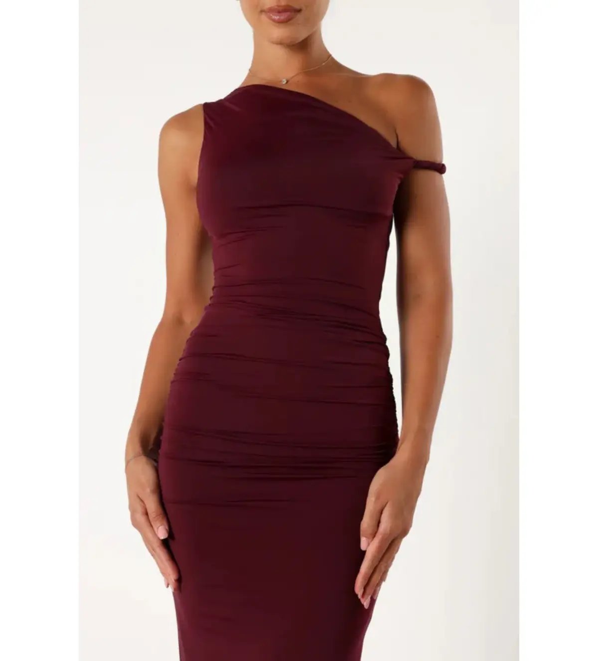 Runaway The Label Karmina Midi Dress Merlot Size AU 8 photo 6
