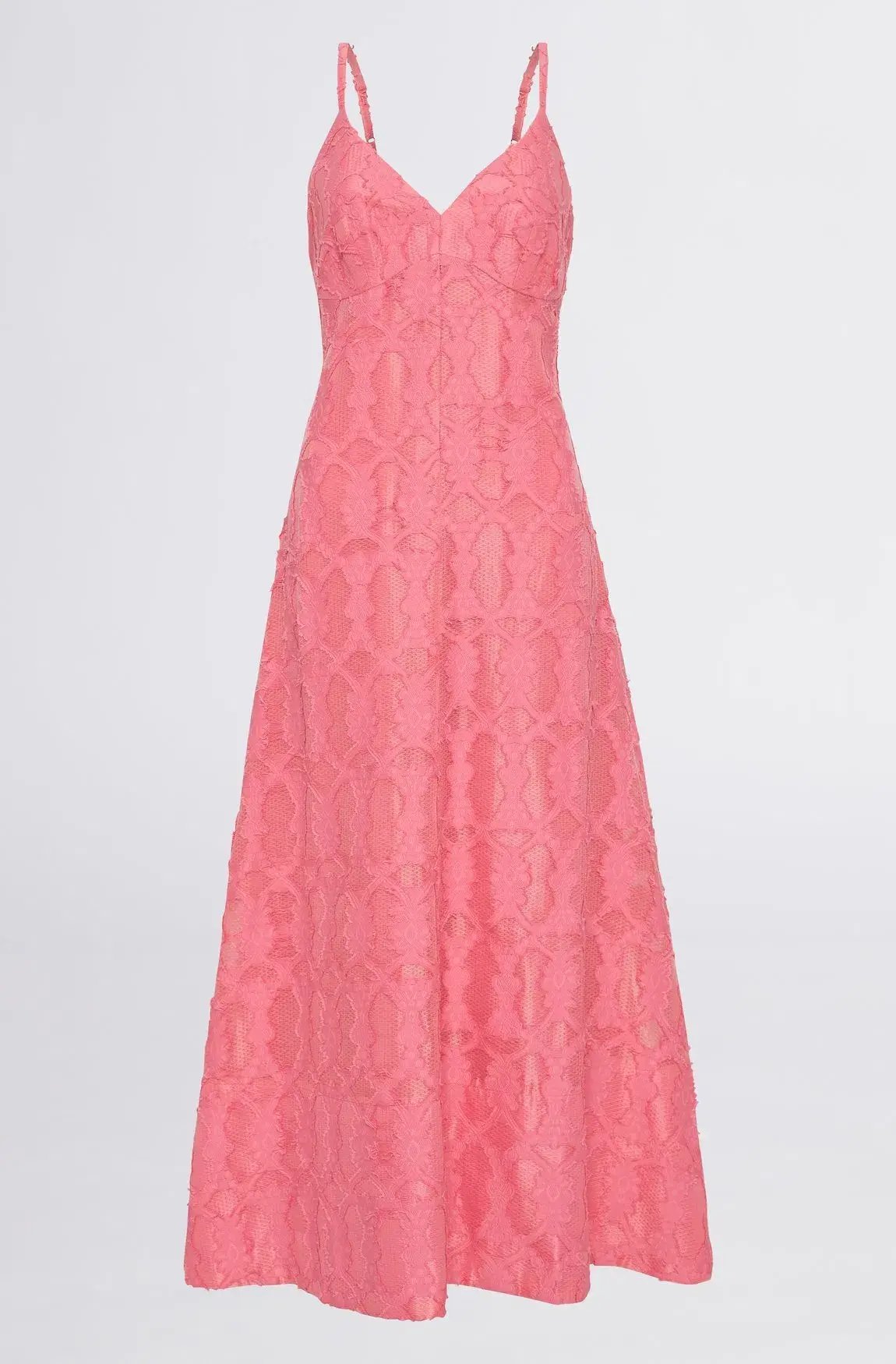 Sheike Whispers Lace Dress Candy Pink Size 14 photo 2