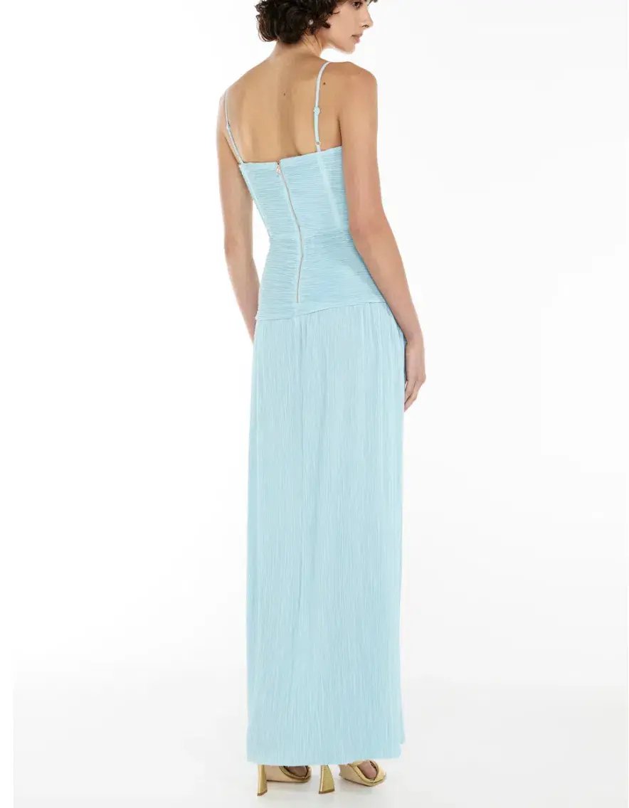 Manning Cartell Double Time Pleat Dress Acqua Spritz Size 8 photo 7