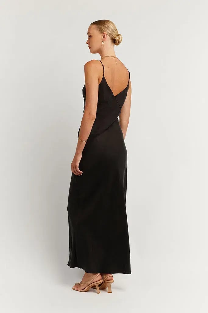 Dissh Pelly Slip Midi Dress Black Size XL photo 2