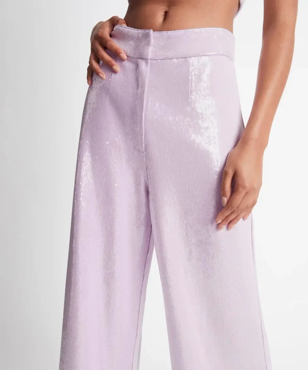 Sheike Cleo Sequin Top Size 14 & Pant Set Lilac photo 4