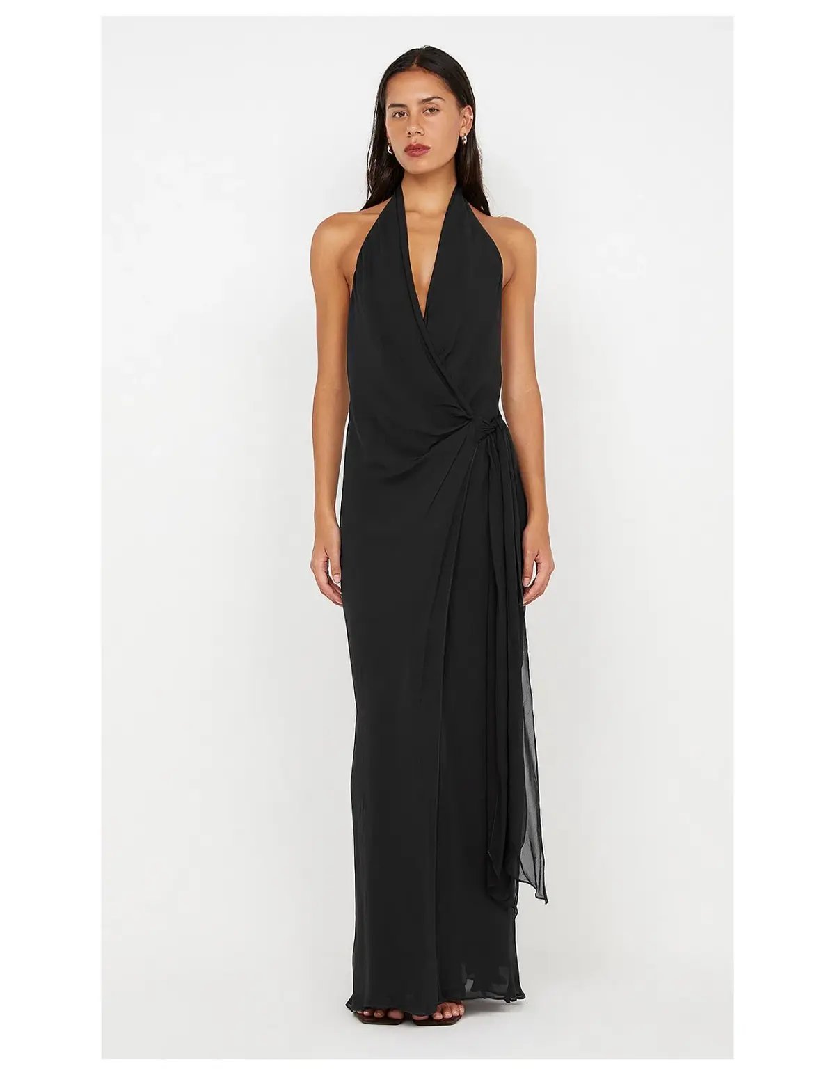 Bec and Bridge Soneva Wrap Halter Dress in Black Size S / AU 8 photo 2