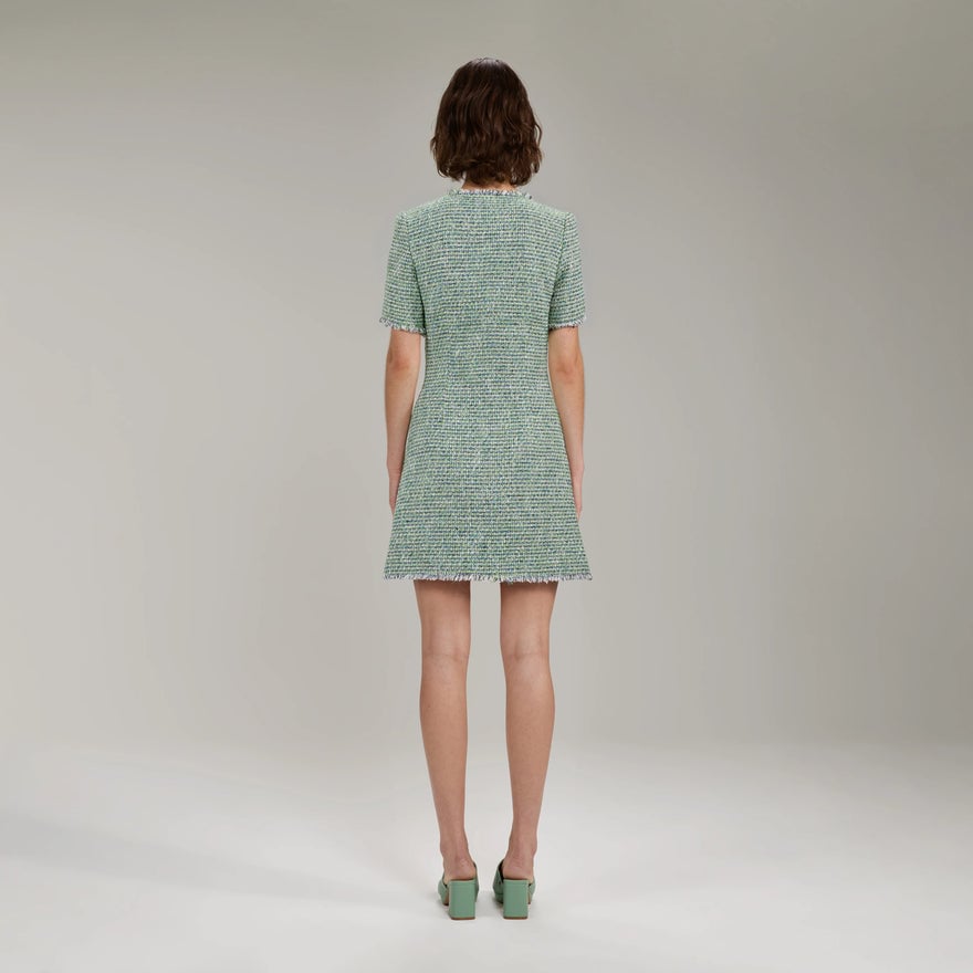 Self-Portrait Bouclé Mini Dress photo 2