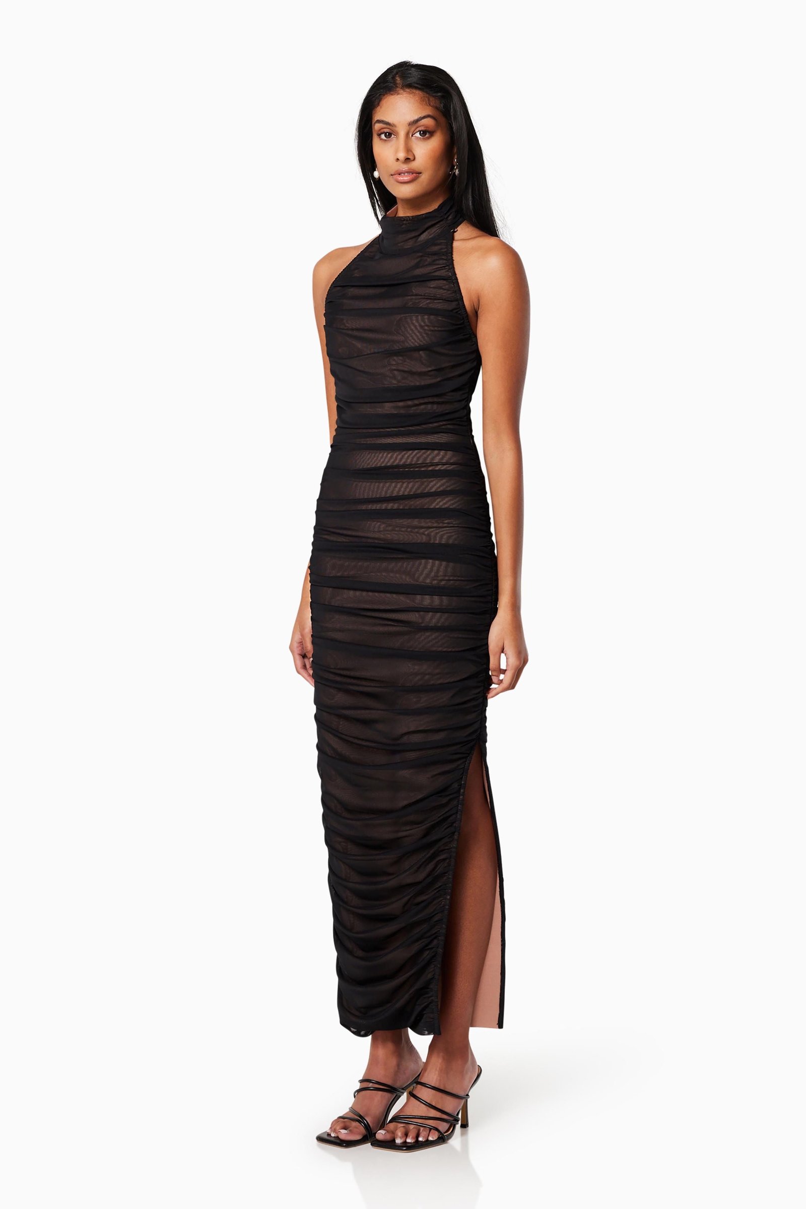 ELLIATT ISTANBUL MAXI DRESS - BLACK photo 3