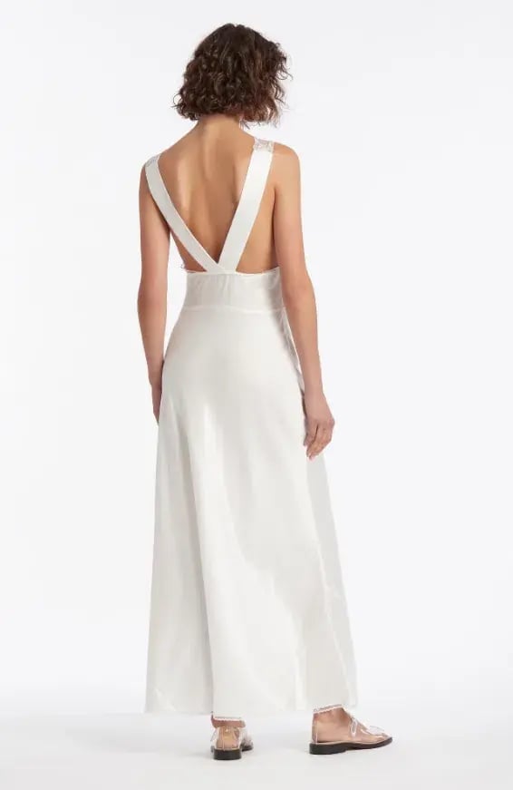 Sir the Label Aries Cut Out Dress Ivory Size 8 photo 3