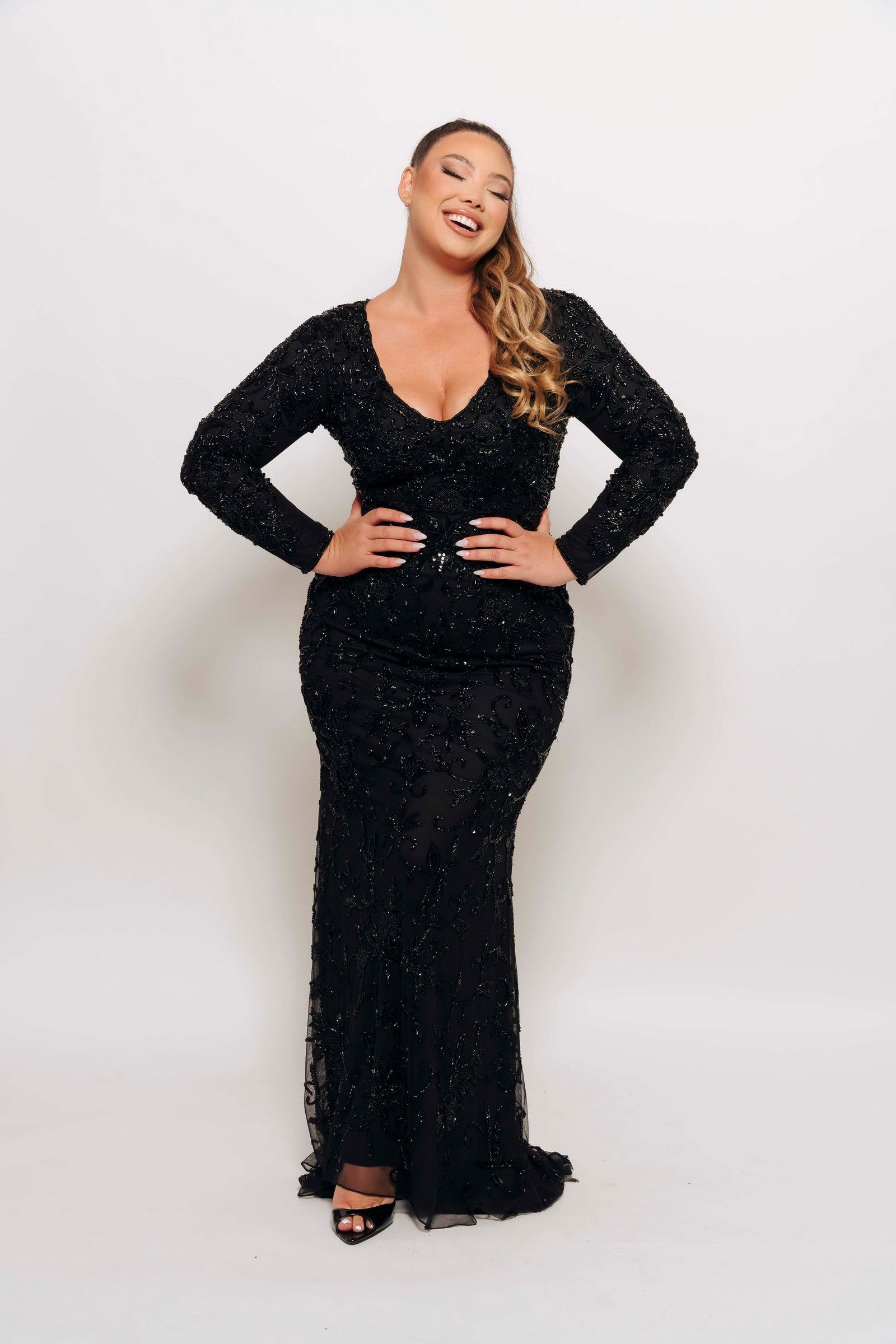 ADELLA GOWN BY MY SECRET WARDROBE BLACK photo 4