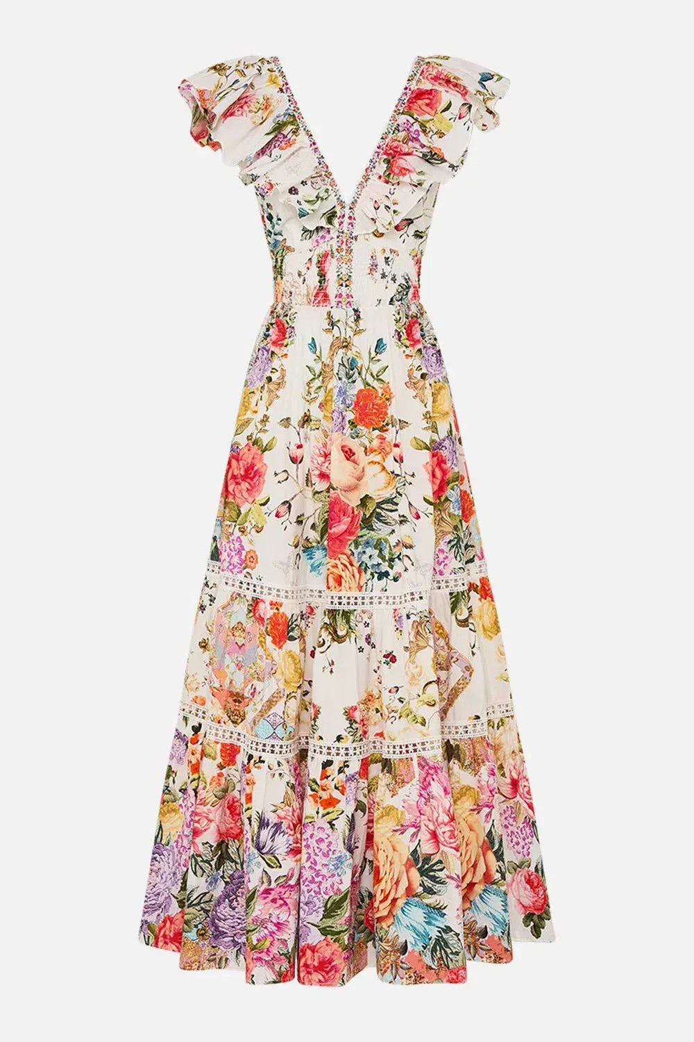 Camilla Sew Yesterday Maxi Dress Floral Size 8 photo 3