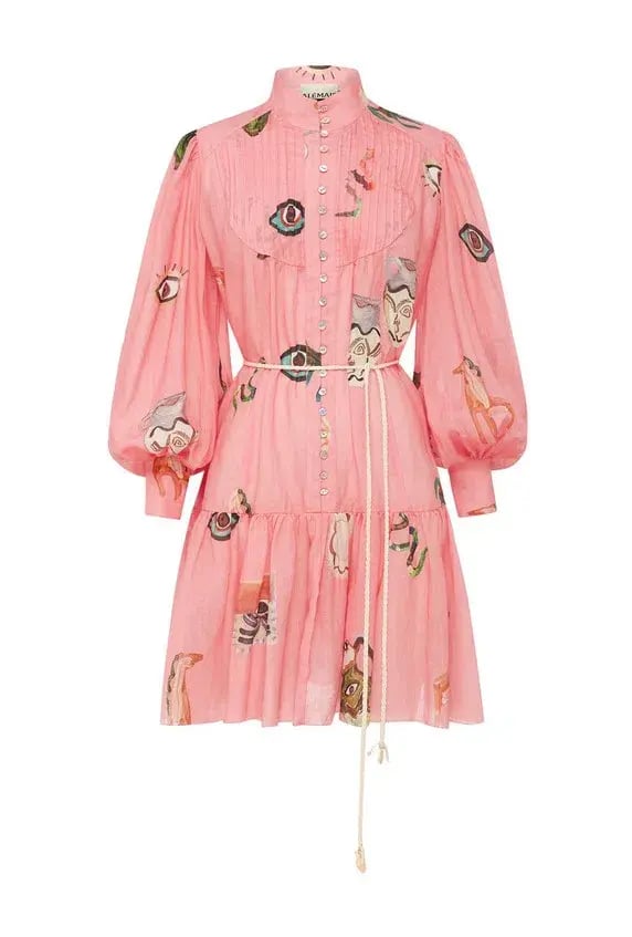 Alémais Cleo Mini Dress Pink Size 8 photo 3