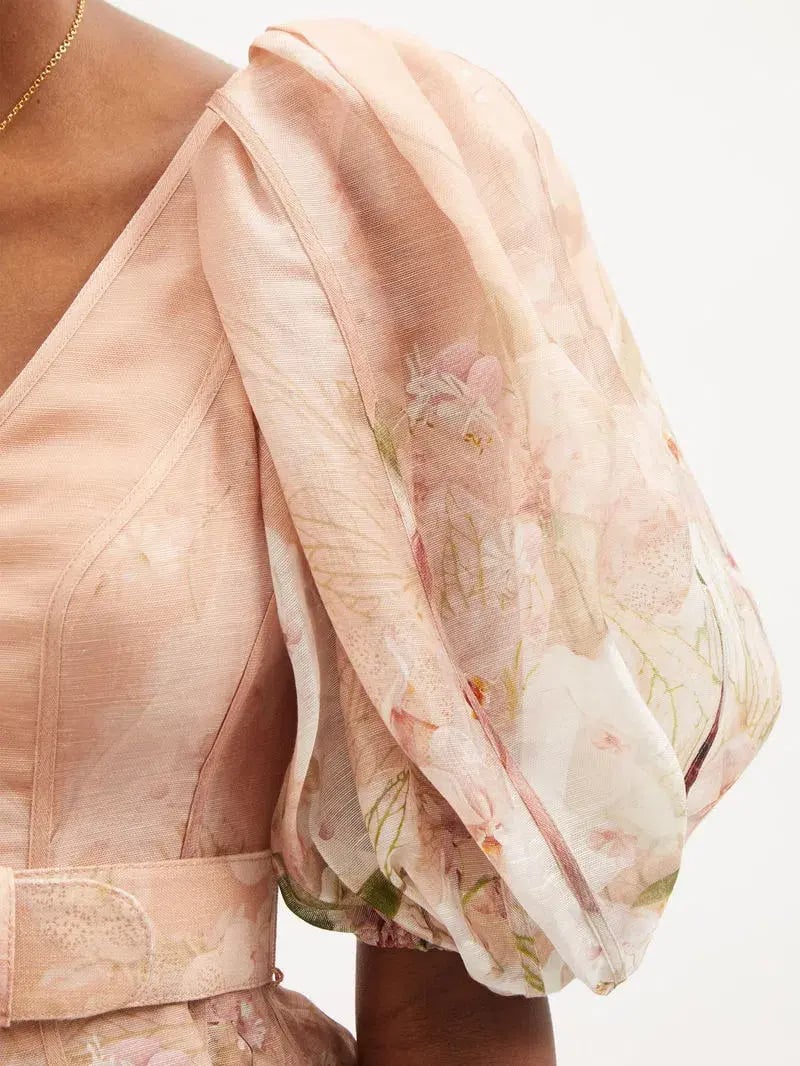 ZIMMERMANN DANCER PUFF SLEEVE MINI SIZE 8 photo 4