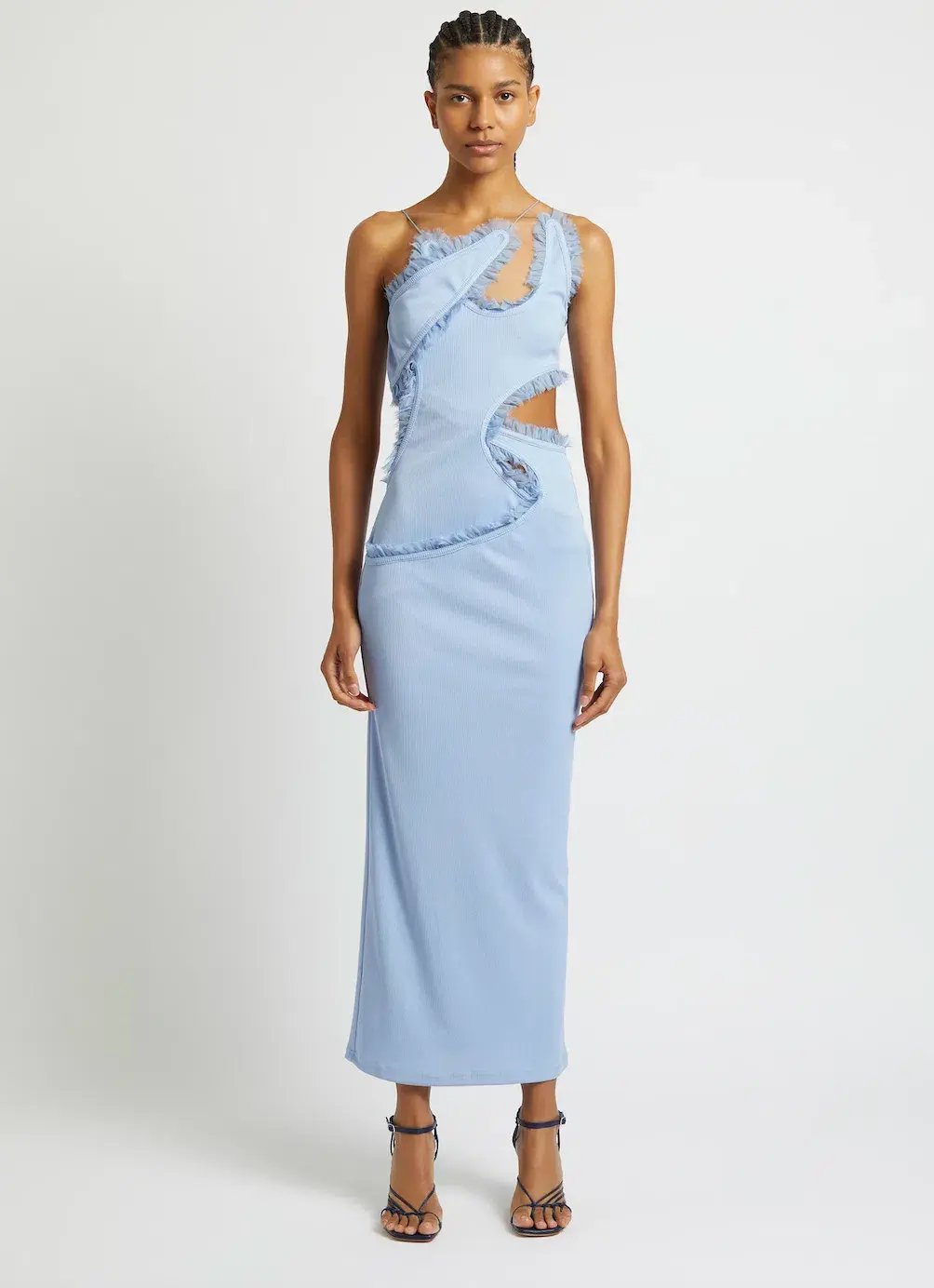 Christopher Esber Carina Interlinked Dress Blue Size 6 photo 2