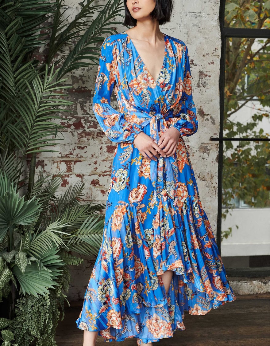 Elliatt Balance Dress, Blue Multi photo 3