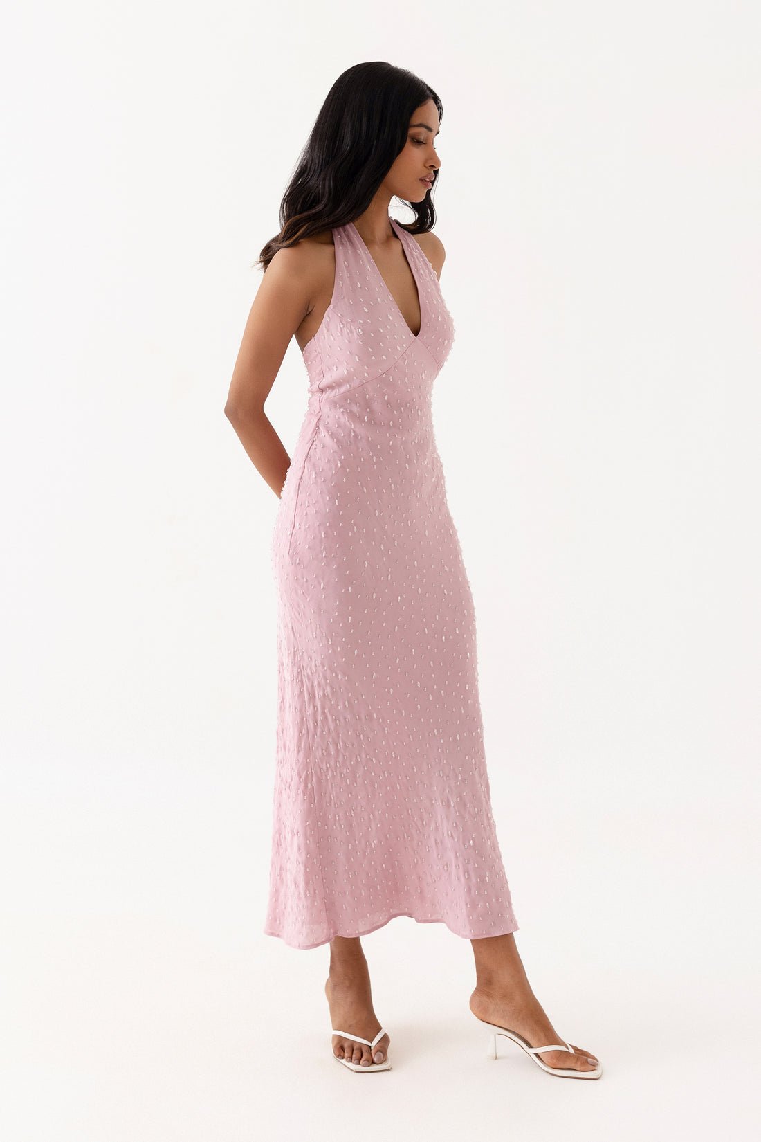SUMMER AWAY TURIN DRESS - DUSTY ROSE photo 4