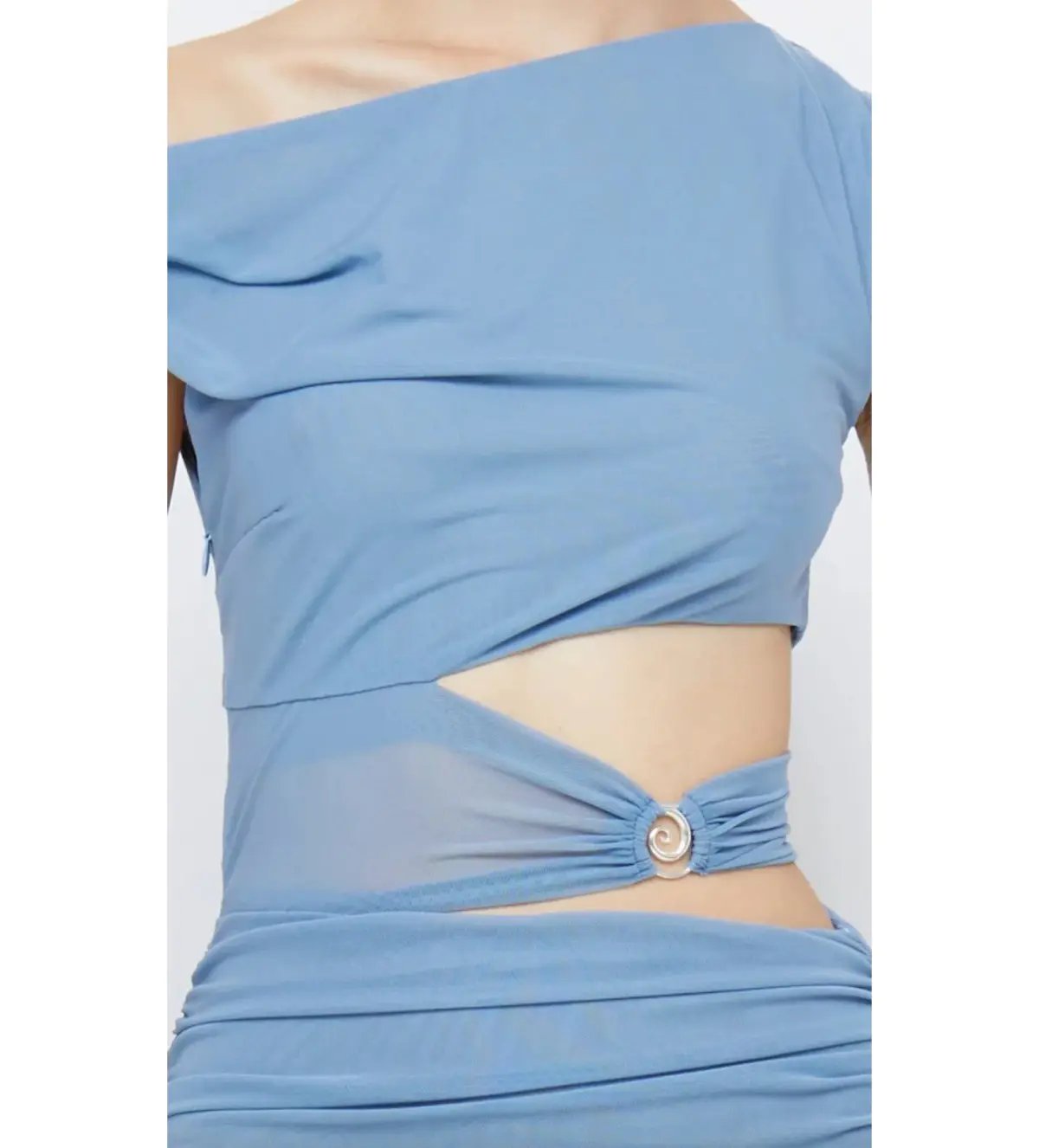 Bec and Bridge Whorl Asym Maxi Dress Meridian Blue Size AU 12 photo 5