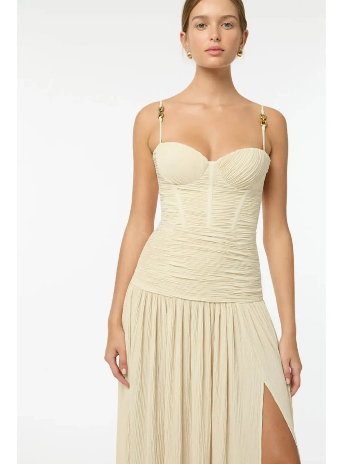 Manning Cartel Double Time Pleat Dress in Nougat Size AU 8 photo 2